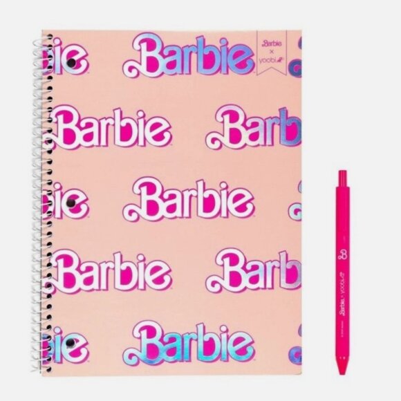 Barbie Pink 1 Subject Composition Notebook With Pen - Includes Pencil Pouch - Picture 2 of 10